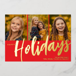 Glad helg Tre fotoljkort Helgdag