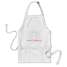 Glad helg Tre Julgranar-disposition Apron