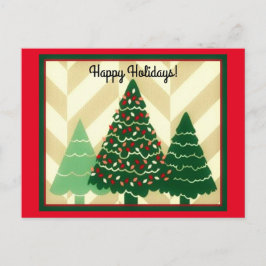 Glad helg Tre Träd Vykort