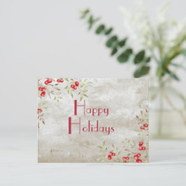 "Glad helg" Typografi - vykort för vattenfärg