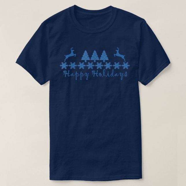 Glad helg Ugly jul Sweater Stil Fashio T Shirt (Design framsida)