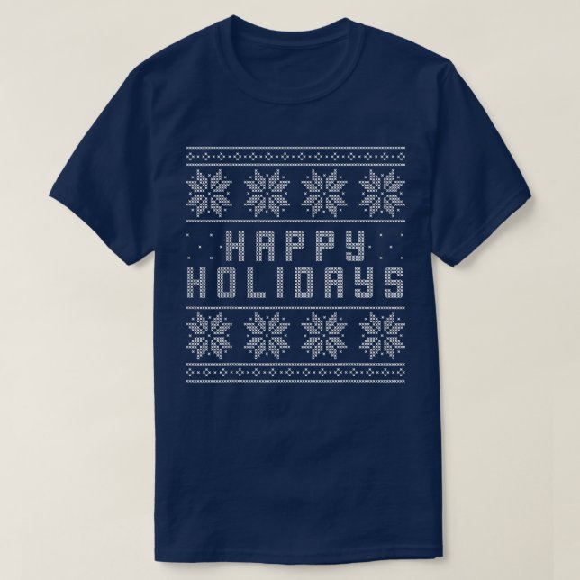 Glad helg Ugly Sweater , Funny Party Gift T Shirt (Design framsida)