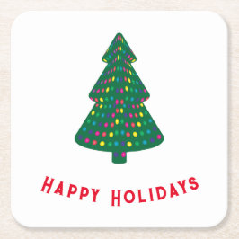 Glad helg underlägg papper kvadrat