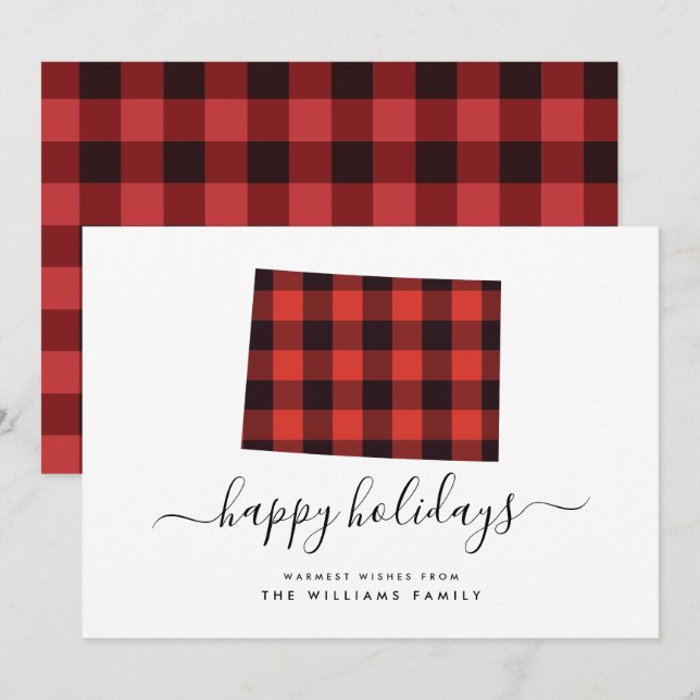 GLAD HELG varm Önskemål från Colorado (Fram/baksida)