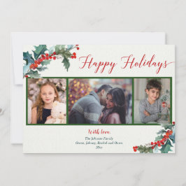 Glad helg vattenfärgshotell 3-fotokort