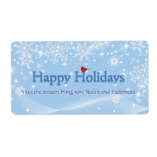 Glad helg Vin-etikett Fraktsedel