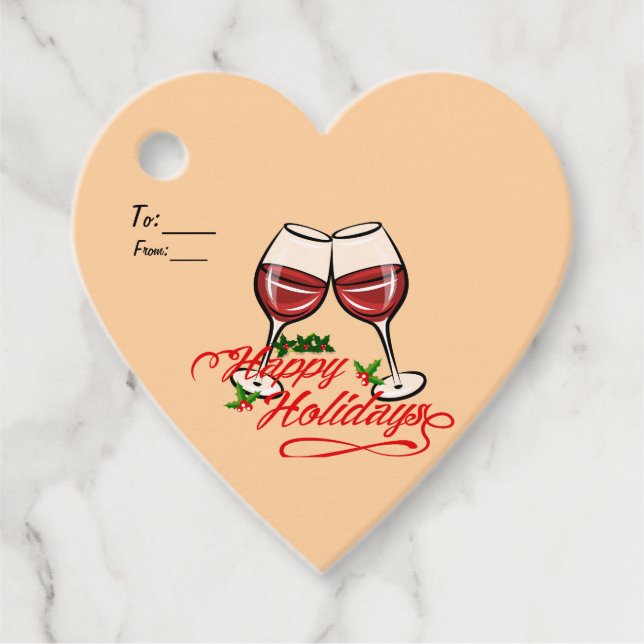 Glad helg Vin Gåvor Etiketter (Framsida)