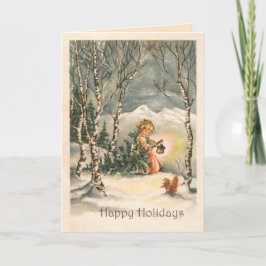 Glad helg Vintage Anpassningsbar Greeting Card