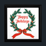 Glad helg Vintage Holly-julfransen Minnesask<br><div class="desc">Tittar du spränga din helgdag med lite vintage? Titta inte längre! Kolla in min vintage holly & Ivy-andedräkt och mönster,  perfekt för att ha tillsatt lite febermjöl i ditt hem den här julhelgen. Den här andemeningen kommer säkert att ge dig lite charm till festligheterna.</div>