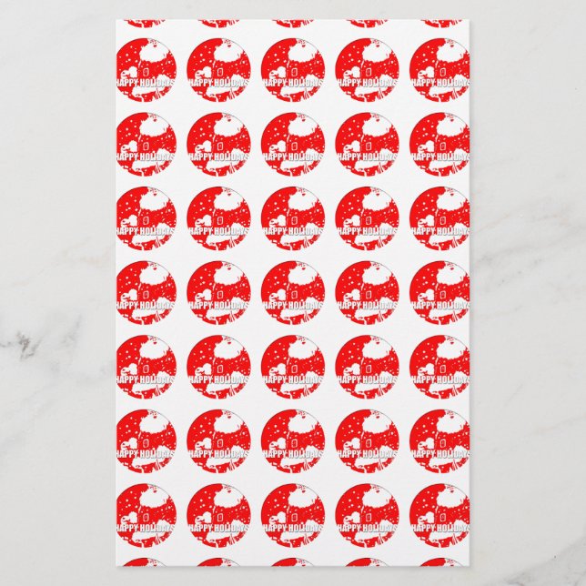 Glad helg Vintage Jultomten stationär i (Framsida)