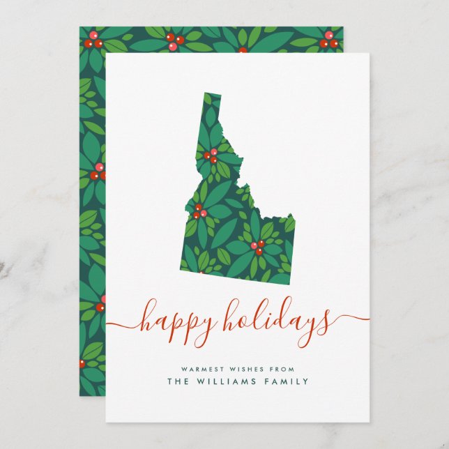 GLAD HELG Warm Önskemål från Idaho (Fram/baksida)