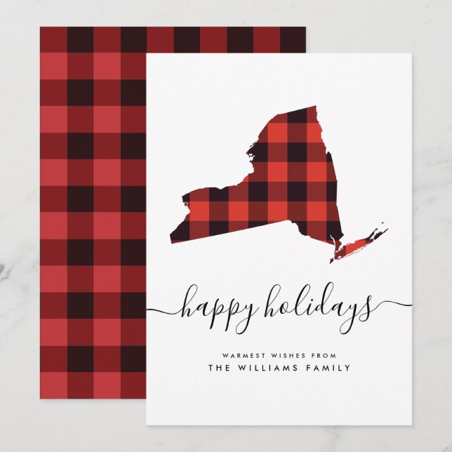 GLAD HELG Warm Önskemål från New York (Fram/baksida)