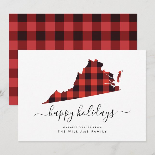 GLAD HELG Warm Önskemål från Virginia (Fram/baksida)