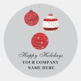 Glad helg Watercolor Business Runt Klistermärke