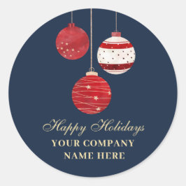 Glad helg Watercolor Business Runt Klistermärke