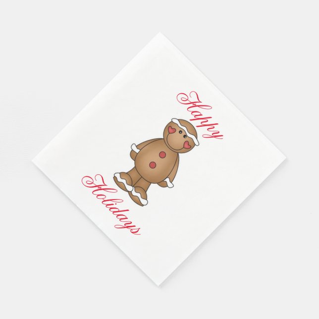 Glad helg White Standard Luncheon Napkin Pappersservett (Hörn)