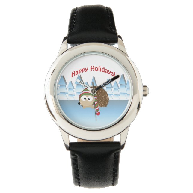 Glad helg! Winter Hedgehog Armbandsur (Framsida)