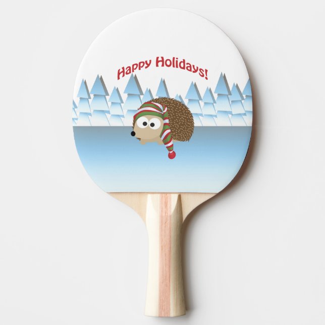 Glad helg! Winter Hedgehog Pingisracket (Framsidan)