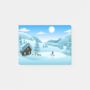 "GLAD HELG" WINTER LANDSCAPE POST-IT BLOCK
