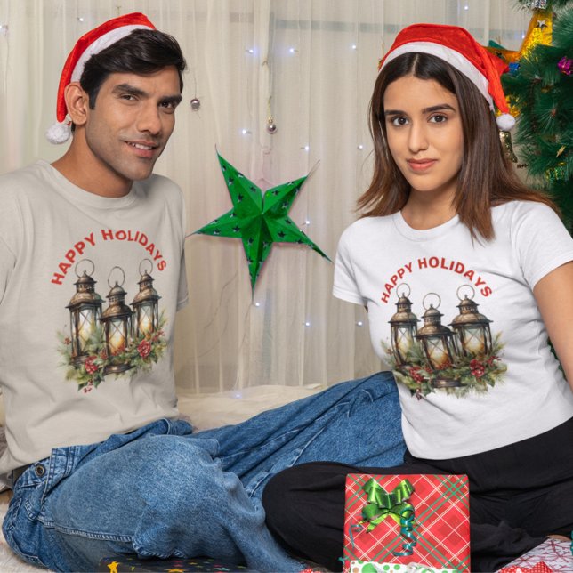 Glad helg Winter Lantern T Shirt (Skapare uppladdad)