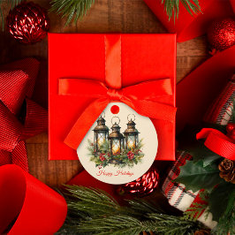 Glad helg Winter Lanterns Gift-Märkre Gåvor Etiketter