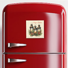 Glad helg Winter Lanterns Magnet
