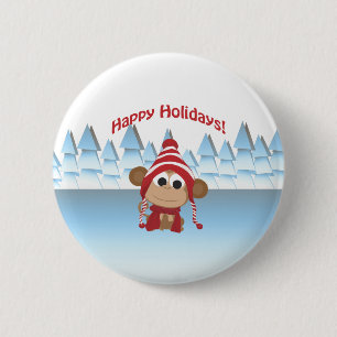 Glad helg! Winter Monkey Knapp