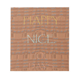 Glad helg Zebra Art Print Anteckningsblock