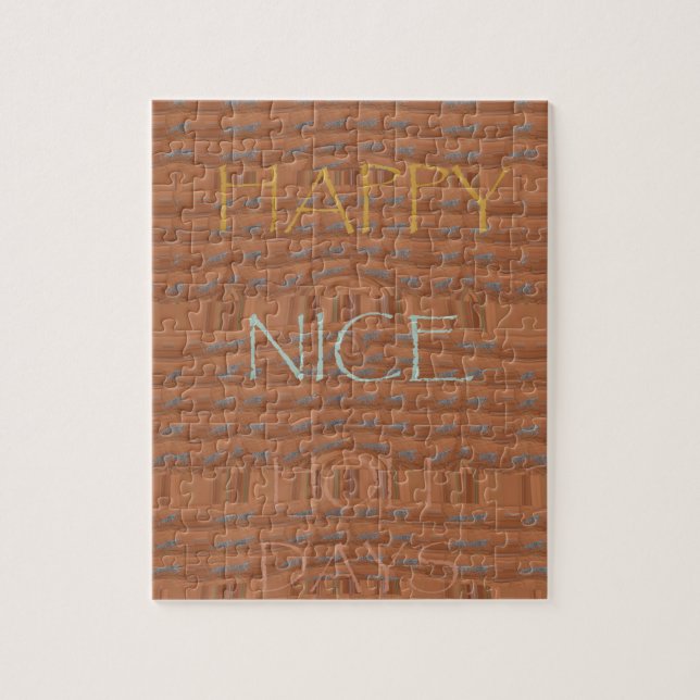 Glad helg Zebra Art Print Pussel (Vertikal)