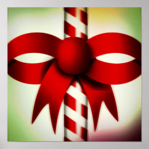 Glad helgcandy cane poster
