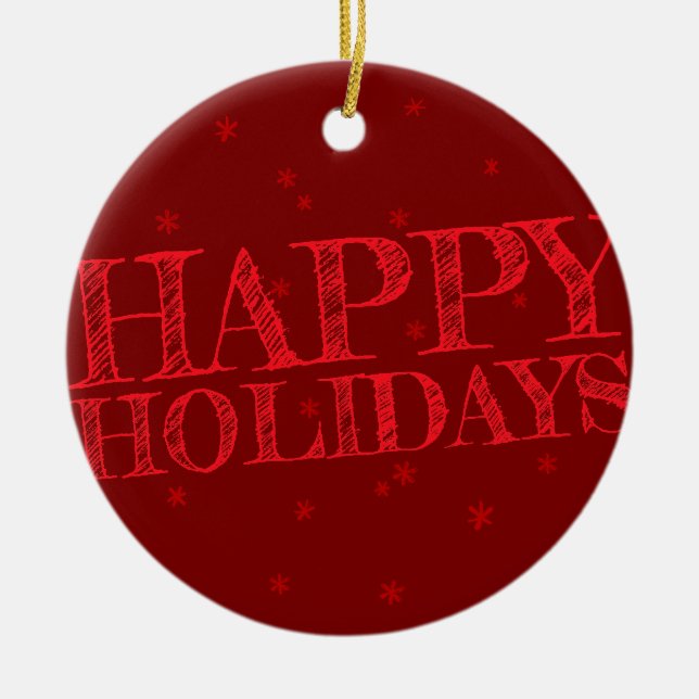 Glad helgCrayonjul Julgransprydnad Keramik (Framsidan)