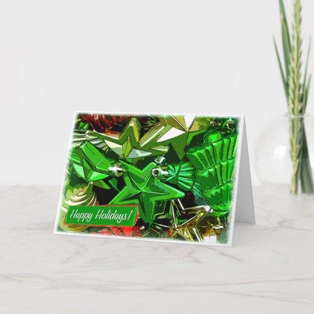 Glad helgdesign 4 helgkort (Framsida)