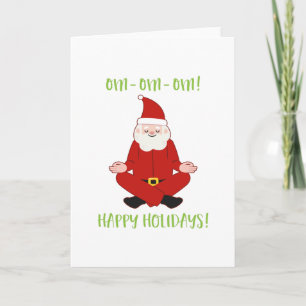 Glad helgjultomtenYoga för jul Kort