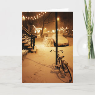 Glad helgkort - vinterSnowfall New York