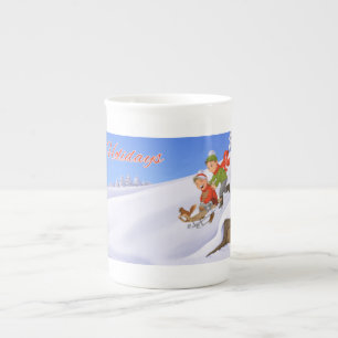 Glad helgmugg benporslin mugg