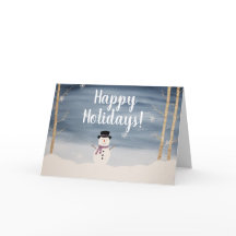 Glad helgsnögubbejulkort