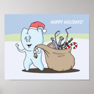 GLAD HELGtandaffisch Poster