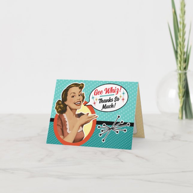 Glad hemmafru - brud shower tackkort (Framsida)