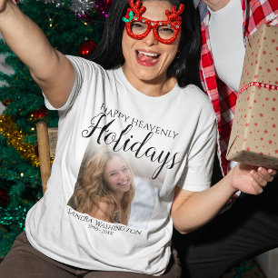 Glad Himmelsk Jul Foto Minnesmärke T Shirt