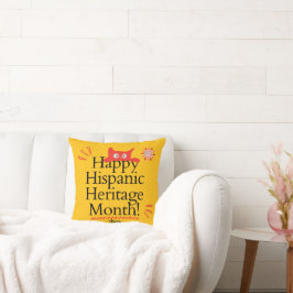 Glad Hispanic Heritage Month! - Söt Ginger Kitty Kudde