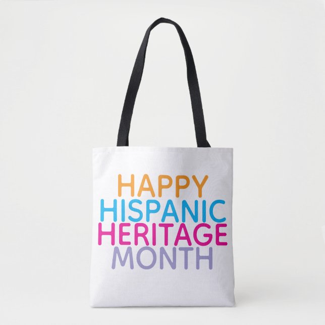 Glad hispaniskt kulturarv månad  tygkasse (Framsida)