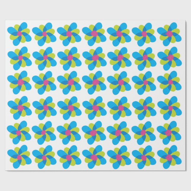 Glad hjärta julpresentpapper presentpapper (Platt)