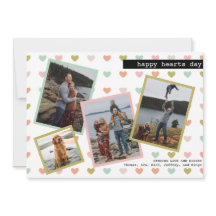 Glad hjärtans dag Alla hjärtans Familjefoto Collag
