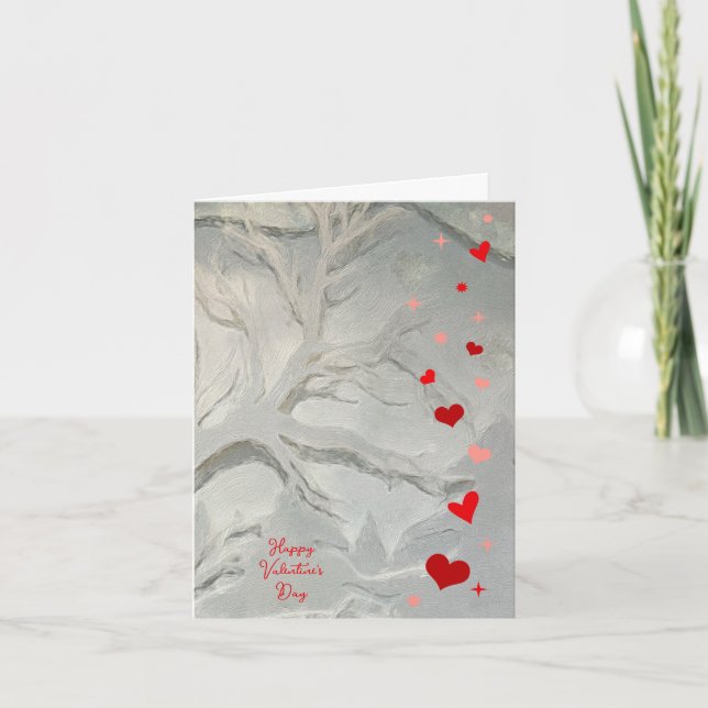 Glad hjärtans dag Hearts & Stars Kort (Framsida)