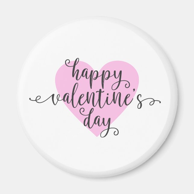 Glad hjärtans dag Kalligrafi | Magnet (Framsidan)