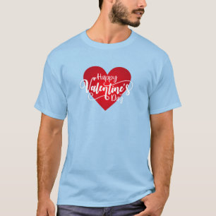 Glad hjärtans dag Kalligrafi T-Shirt