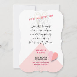 Glad hjärtans dag Modern design Inbjudningar