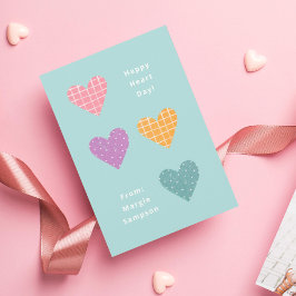 Glad hjärtans dag Pastellhjärtan klassrumsvalentin Inbjudningar