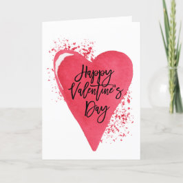 Glad hjärtans dag Red Heart Personlig Helgkort