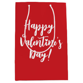 Glad hjärtans dag röd, modern manustypografi